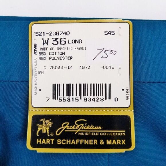 Vintage 1970s Mod Golfer Pants Jack Nicklaus Golf Tournament Slacks Hart Schaffn - Picture 3 of 10